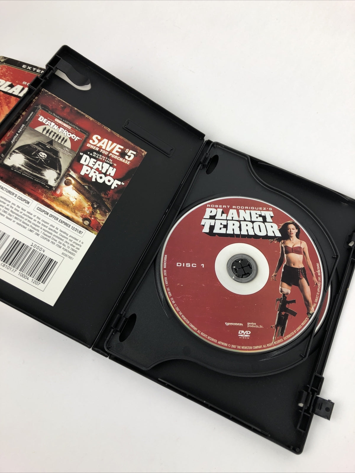 Planet Terror DVD Quentin Tarantino(DIR) 2007 Widescreen Mint Discs Guaranteed