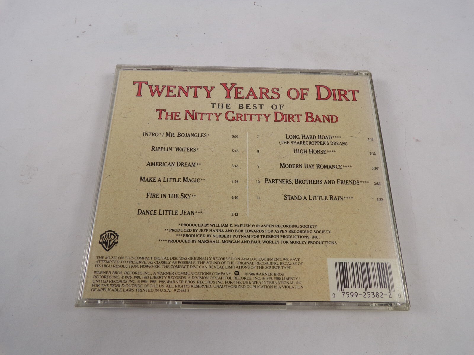 The Best Of The Nitty Gritty Dirt Band /Twenty Years Of Dirt CD#43