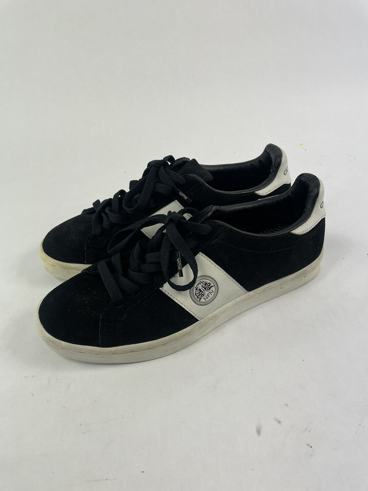 Gourmet Footwear Rossil Black Suede Sneakers skate shoes- Size 8.5.