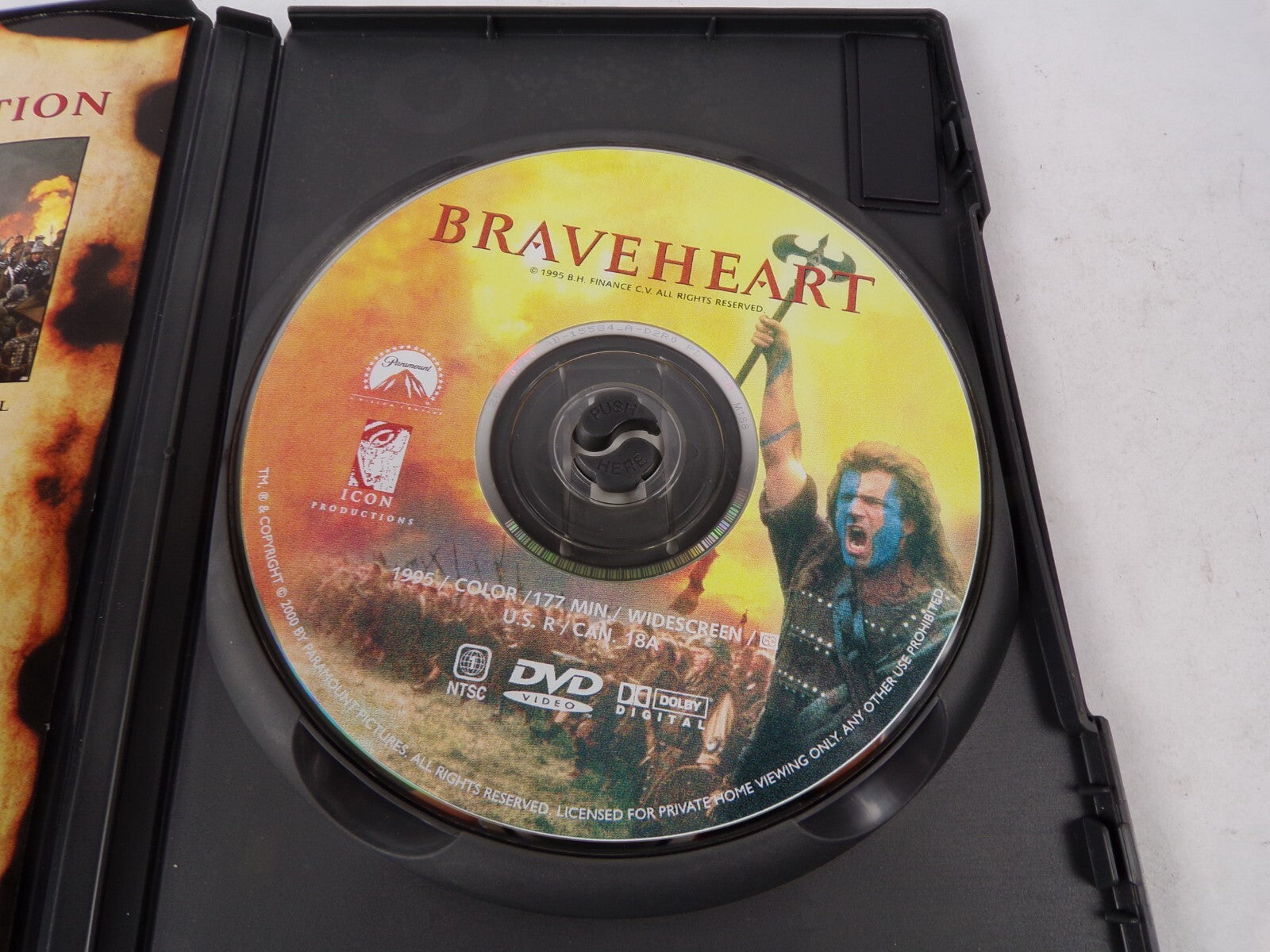 Mel Gibson Braveheart Every Man Dies, Not Every Man Really Lives WinneDVD Movies