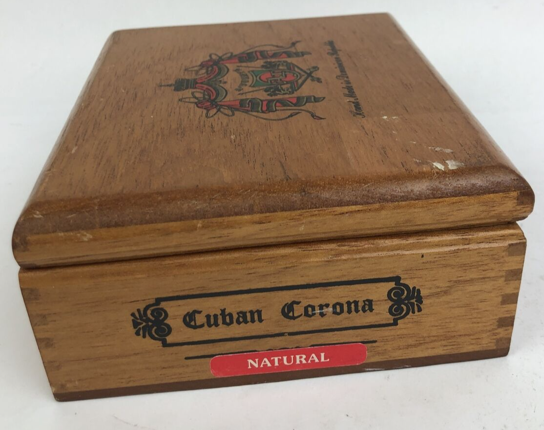 Arturo Fuente Short Story Wood Cigar Box Jewelry Trinket Trapezoid Dominican Rep