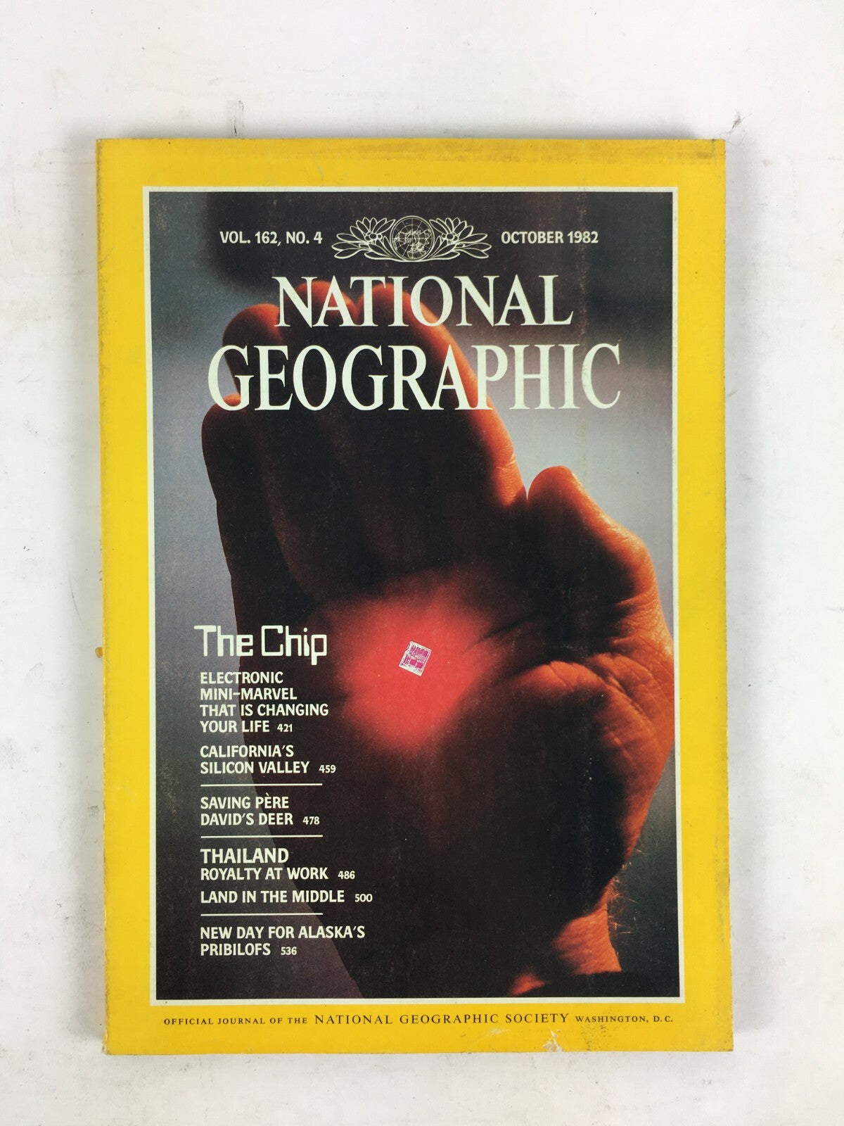 October 1982 National Geographic Magazine The Chip Electronic Mini Marvel
