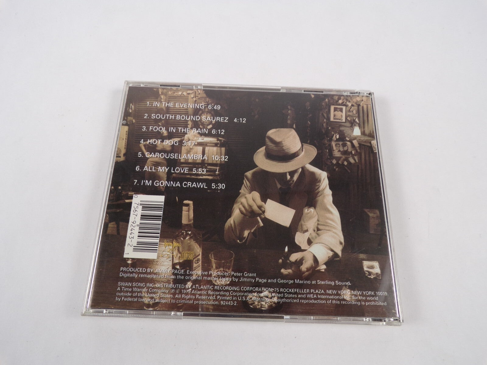 Led Zeppelin In Through The Out Door Swag Song In The Evening South Bound CD#12