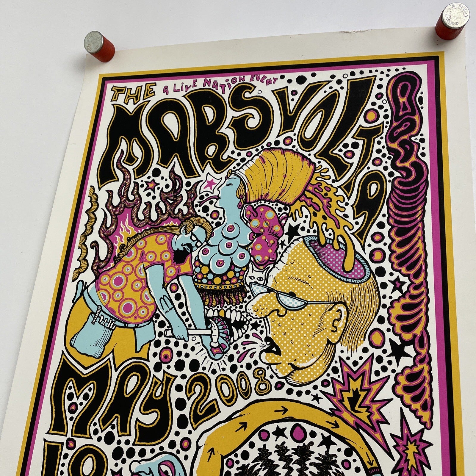 MARS VOLTA 2008 FILLMORE Silk Screened POSTER DARREN GREALISH DENVER #5 of 200