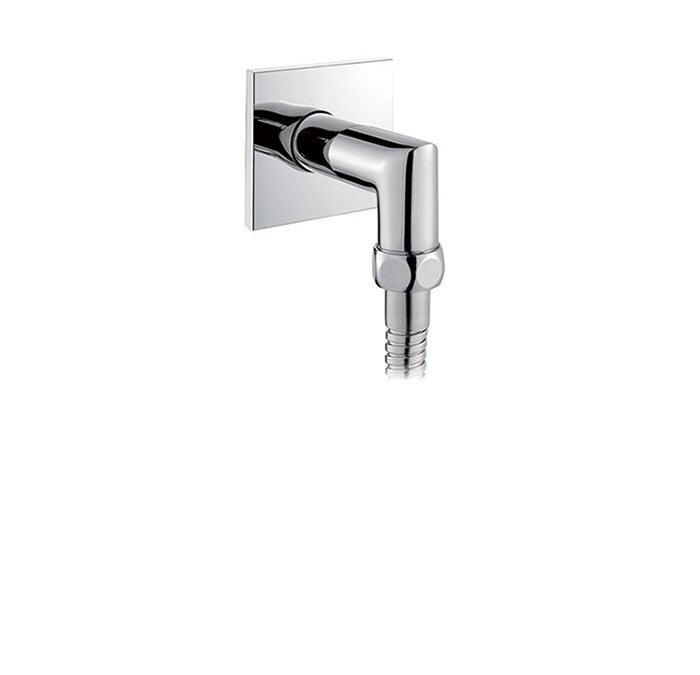 Cabano 6038 square polished chrome wall elbow for handheld shower connection