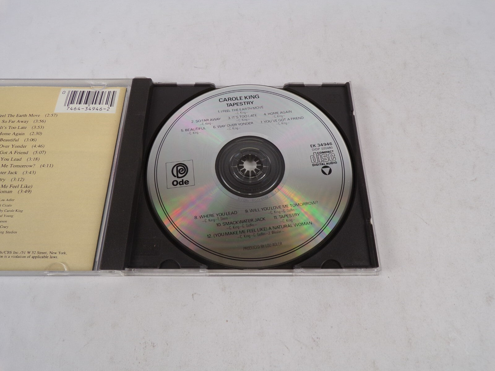Garole King Tapestry I Feel The Earth Move So Far A Way It's Too Late Home CD#19