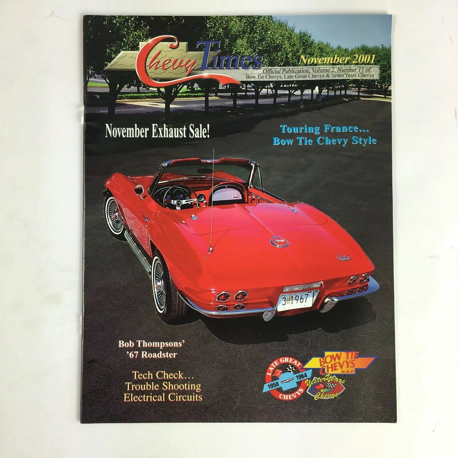 November 2001 Chevy Times Magazine Touring France... Bow Tie Chevy Style
