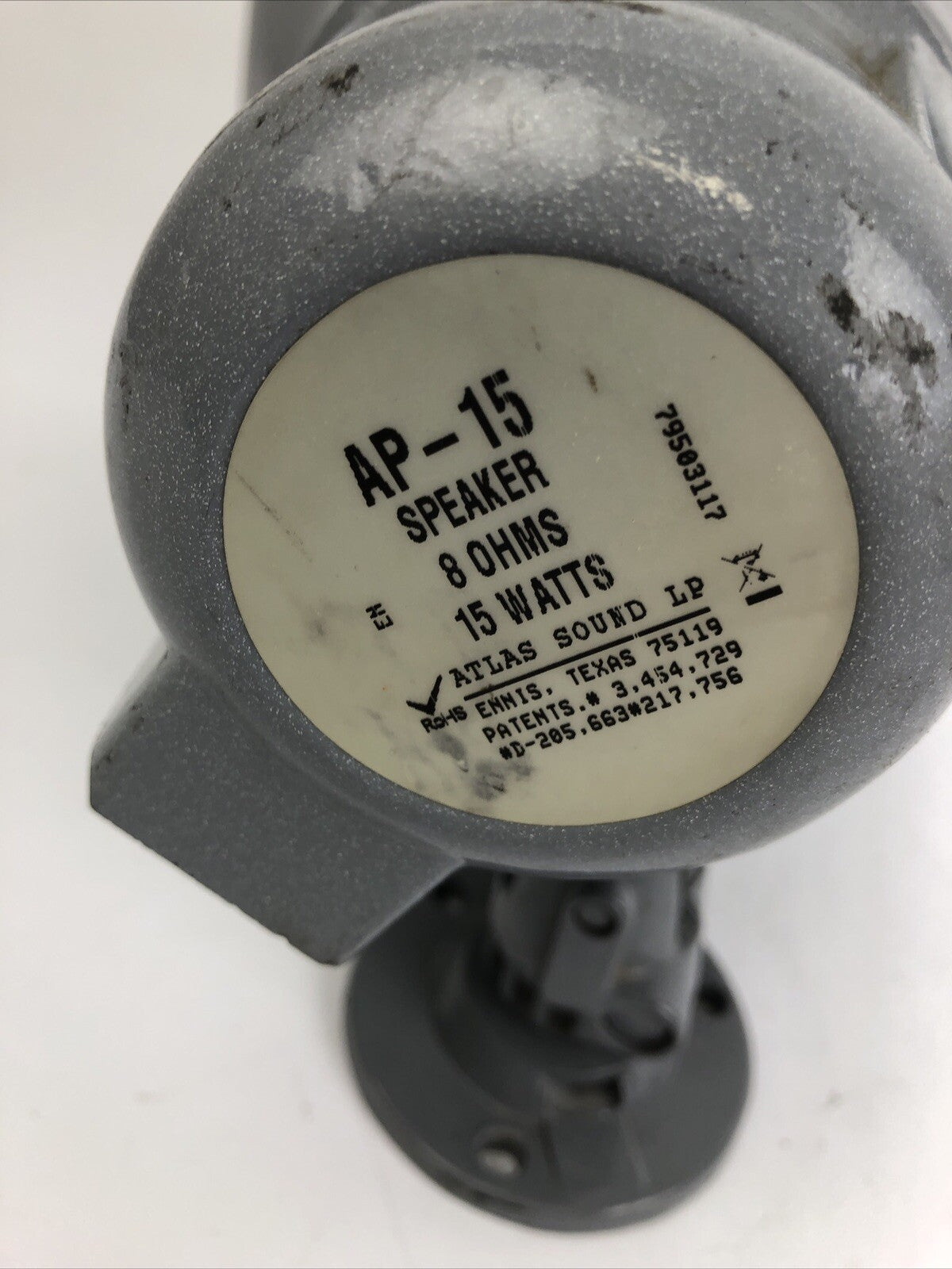 Atlas Sound LP USA AP-15 Horn Speaker, Loudspeaker - 8 OHMS 15 WATT H