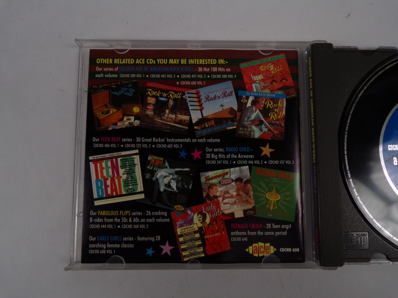 The Golden Age of American Rock n Roll Vol 6 30 Hot 100 Hits From 1954-63 CD#38