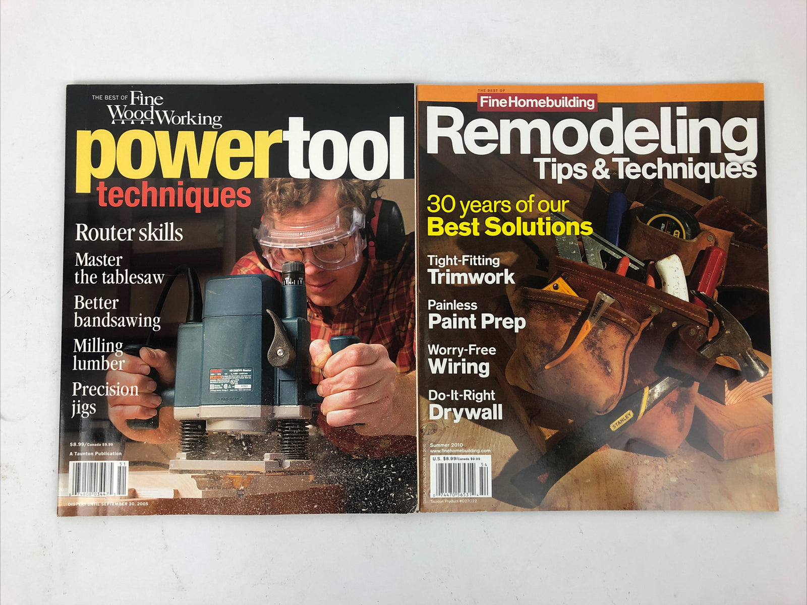 Fine Wood Working Powertool Techniques 2005 Remodeling Tips Magazine Lot How Too