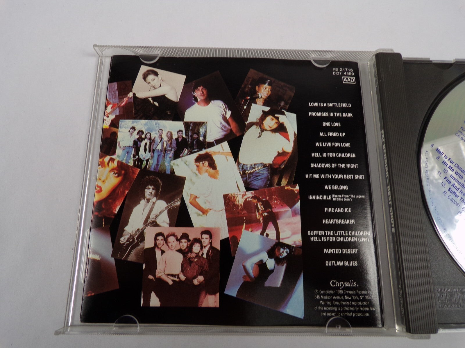 Pat Benatar Best Shots Love Is A Battlefifeld One Love Fire And Ice CD#60