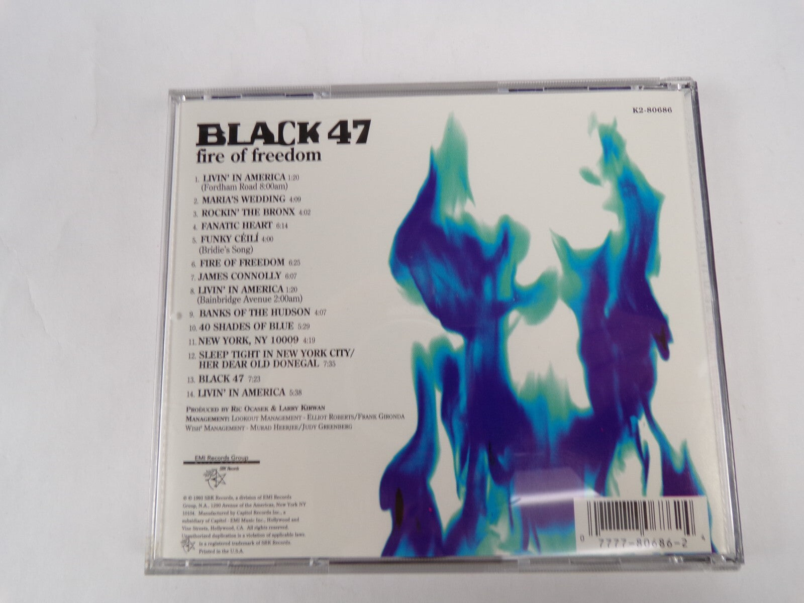 Black 47 Fire Of Freedom Livin In America CD #25