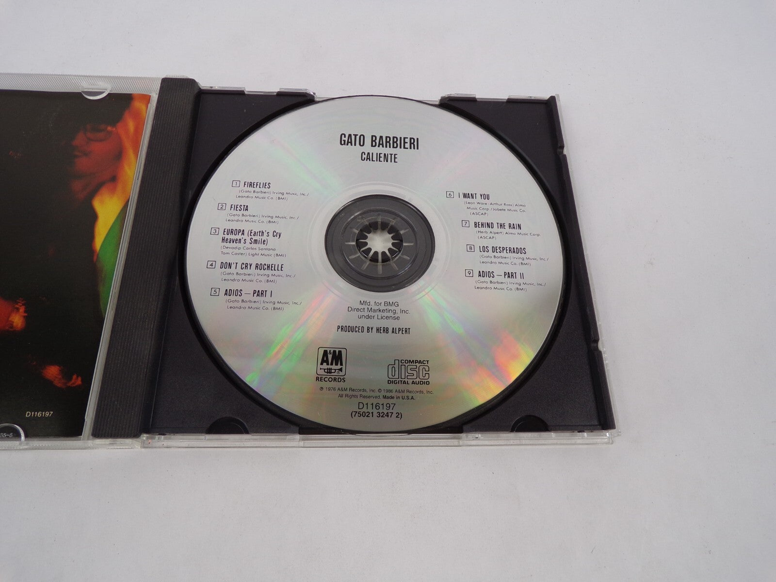 Caliente Fireflies Fiesta Europa I Want You Behind The Rain Los Desperados CD#63