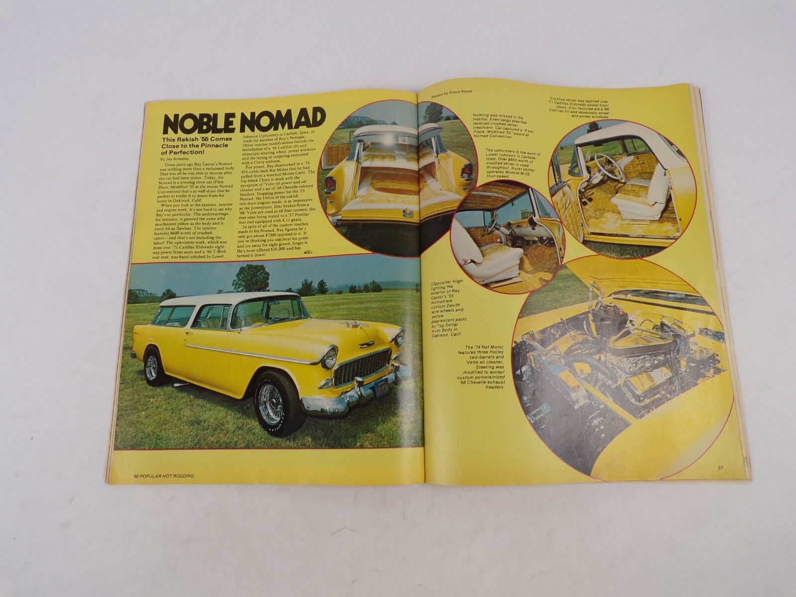 December 1975 Hot Rodding Magazine Special 55 - 57 Chevy Street Section V-6