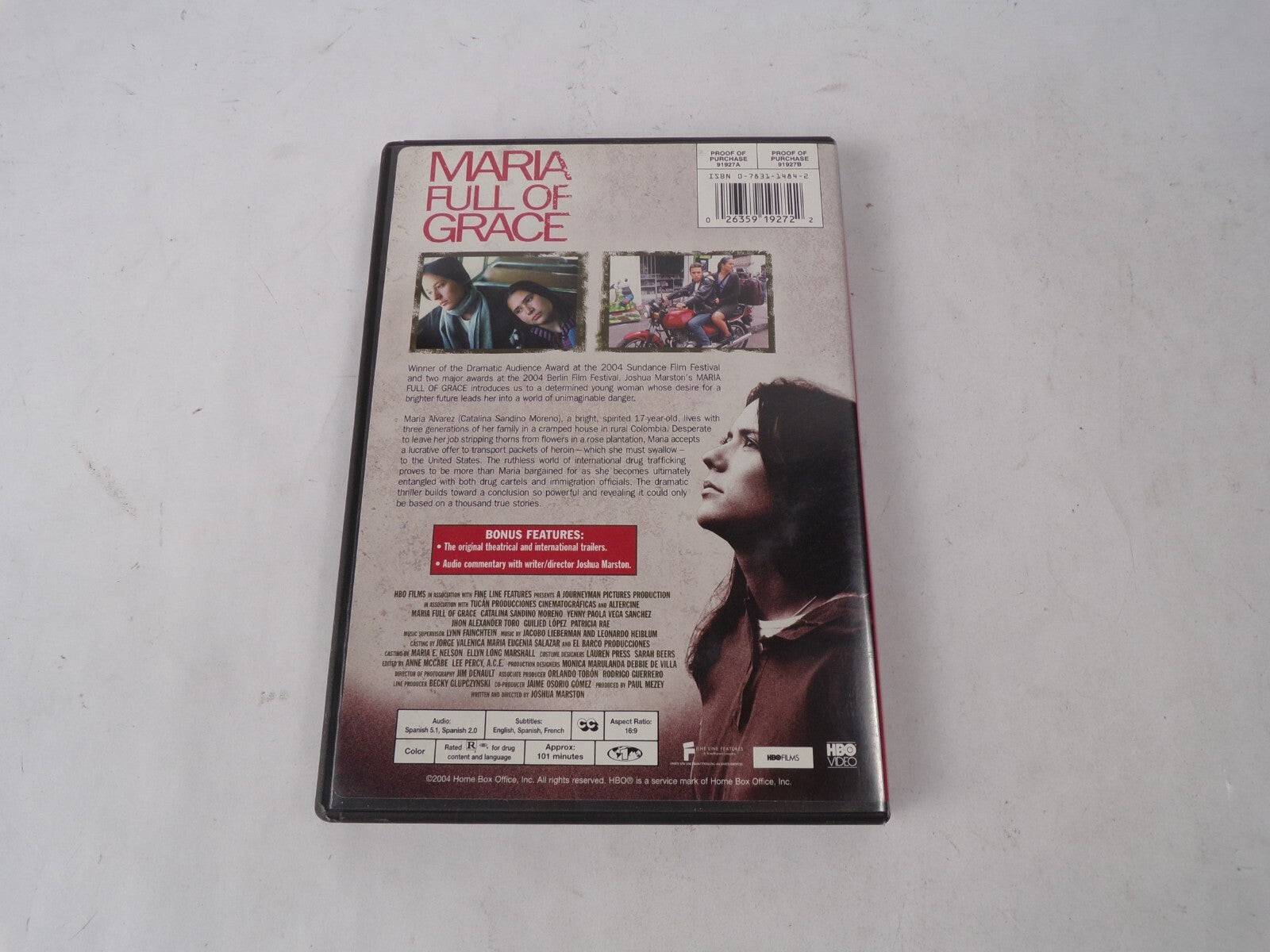 Maria Full Of Grace Winner Of The Dramatic Audience Award At The 2004 DVD Movies