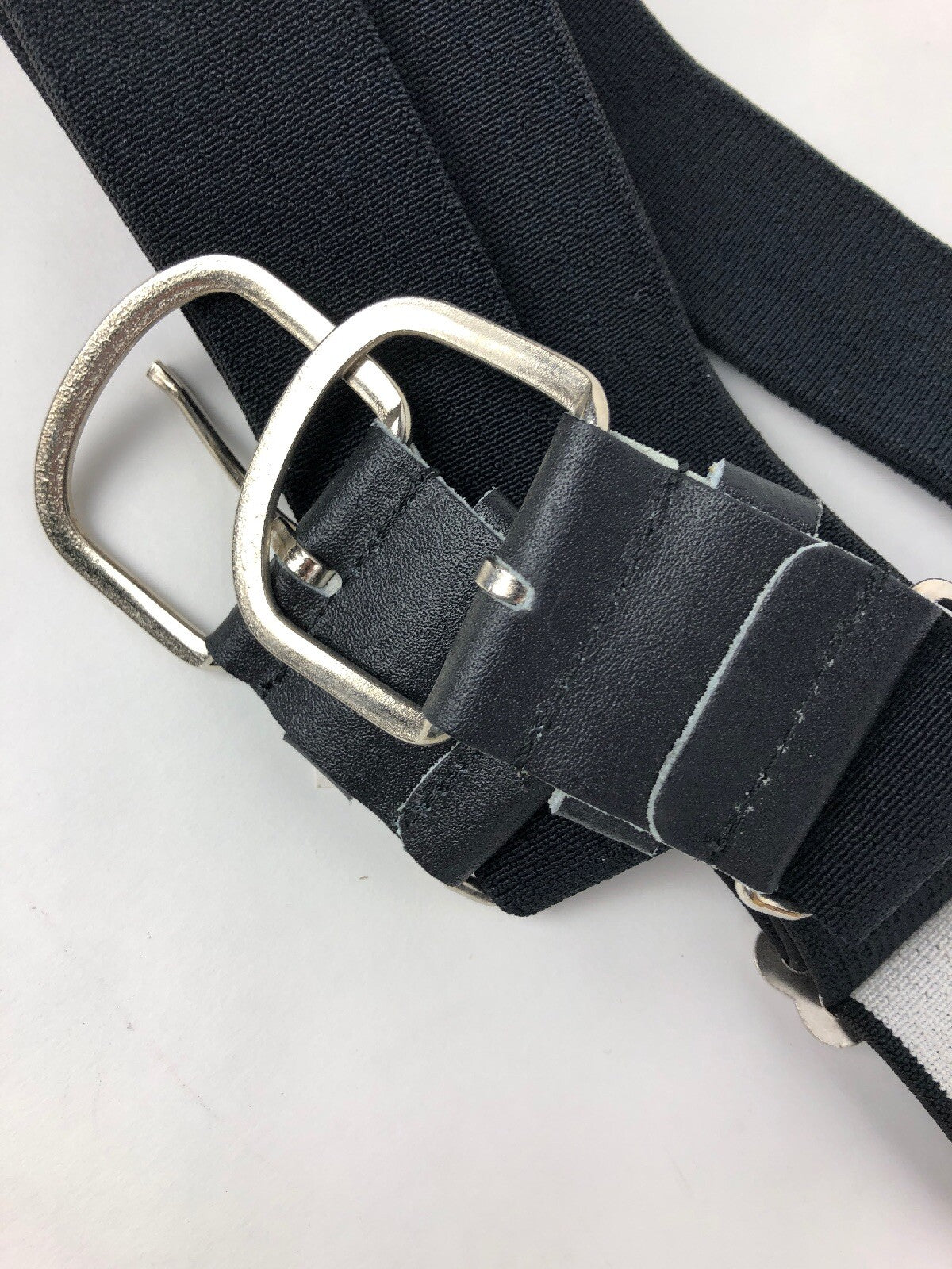 2 X Champion Sports Elastic Uniform Belt Black Adult - Fast Free Shipping