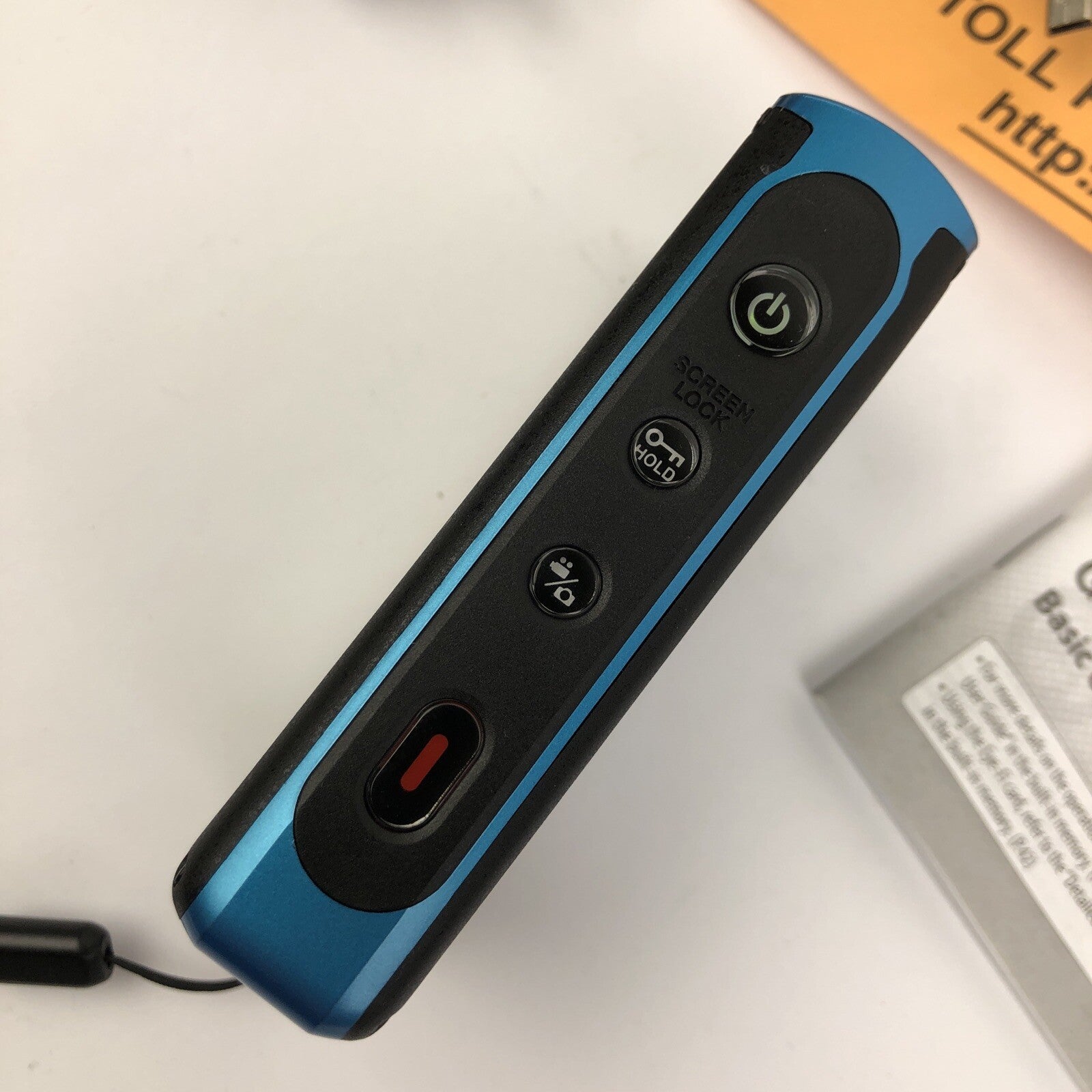 JVC Picsio HD Blue Memory Camera Model GC-WP10AU Charger and Manual - LOOK