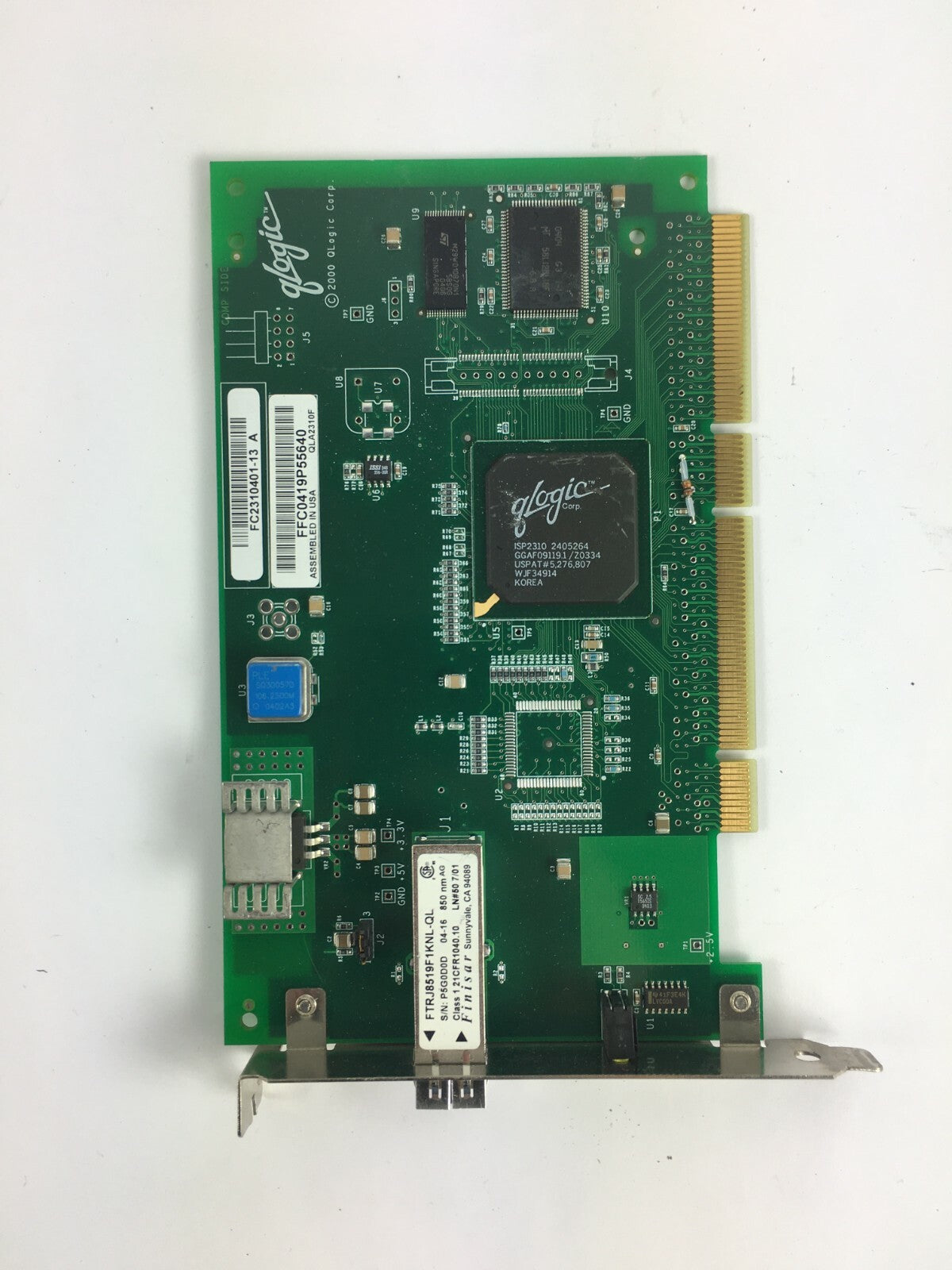 Genuine Qlogic FTRJ8519F1KNL-QL ISP2310 Ethernet Port PCI Card Desktop PC