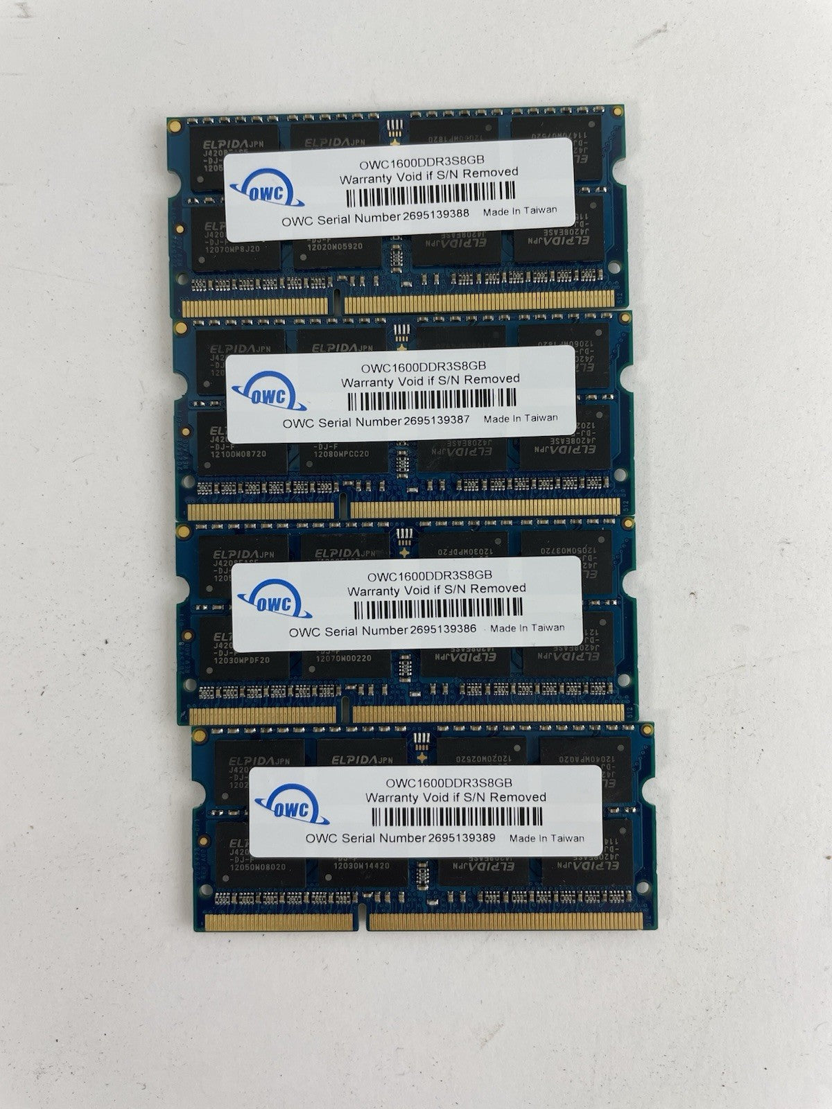 OWC 32GB (4X8GB) PC3-12800 DDR3-1600Mhz SODIMM Laptop Memory Ram