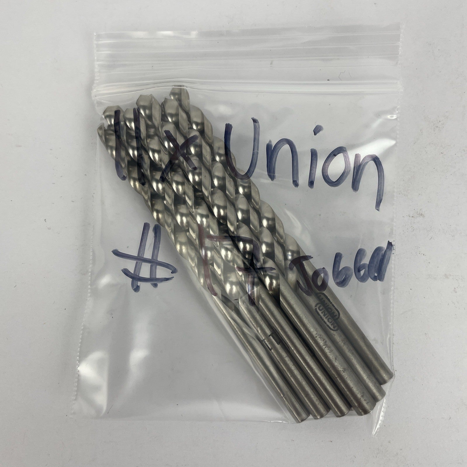 Lot of 11 Union #17 4.34mm HSS jobber length drill bits USA made