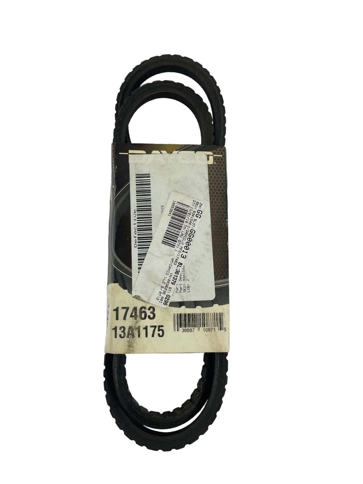 Dayco 17463 13A1175 premium utility V-belt OEM replacement belt for automotive industrial and utility equipment A10