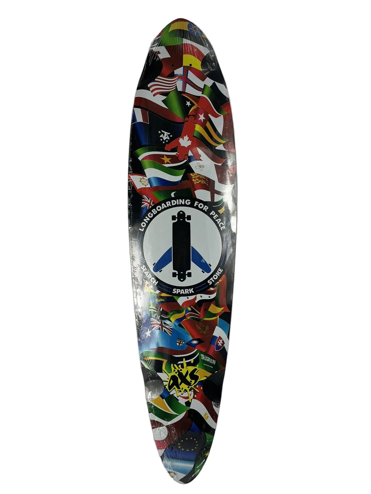 LONGBOARDING FOR PEACE Pintail 8ply Maple Top mount Downhill 10 X 42" C1
