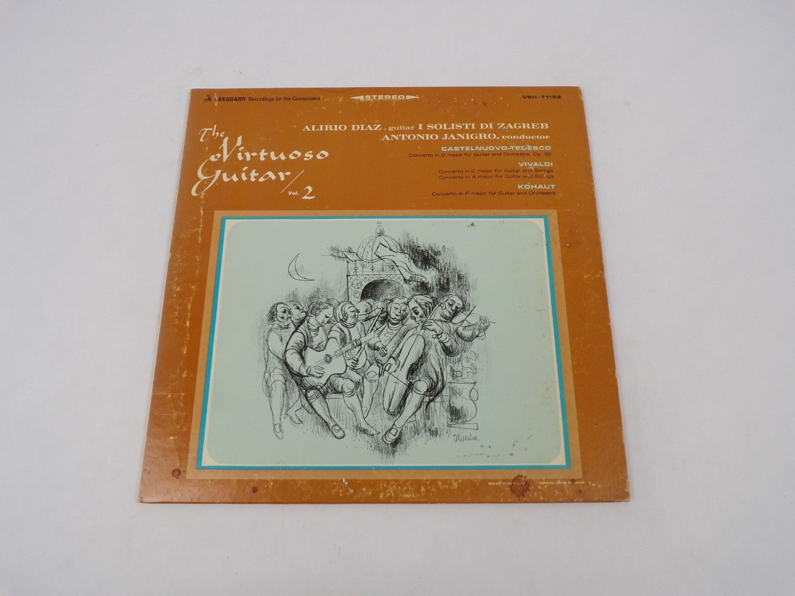 The Virtuoso Guitar Vol.2 Castelnuovo Tedesco Vivaldi Allegro Vinyl Record