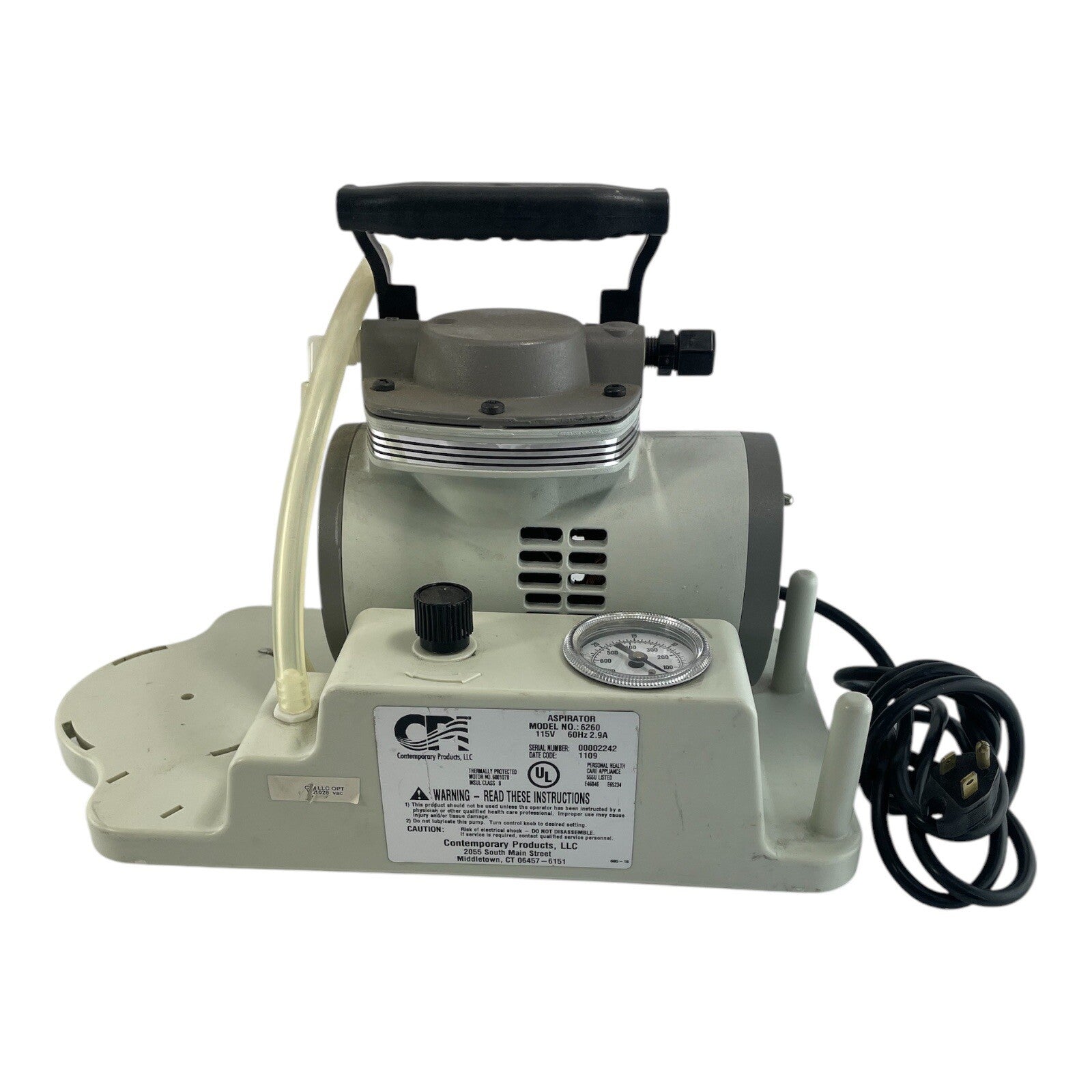 Contemporary Products Aspirator Suction 800CC (1/CS) Unit Model 6260