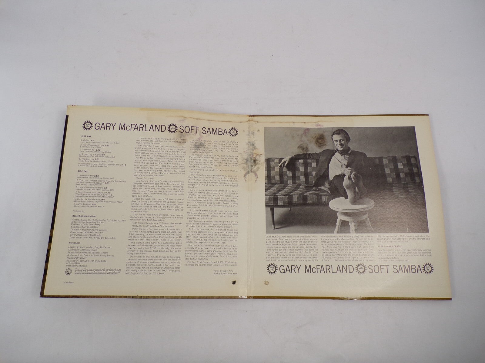 Gary McFarland Soft Samba Ringo The Good Life Soft Samba Vinyl Record