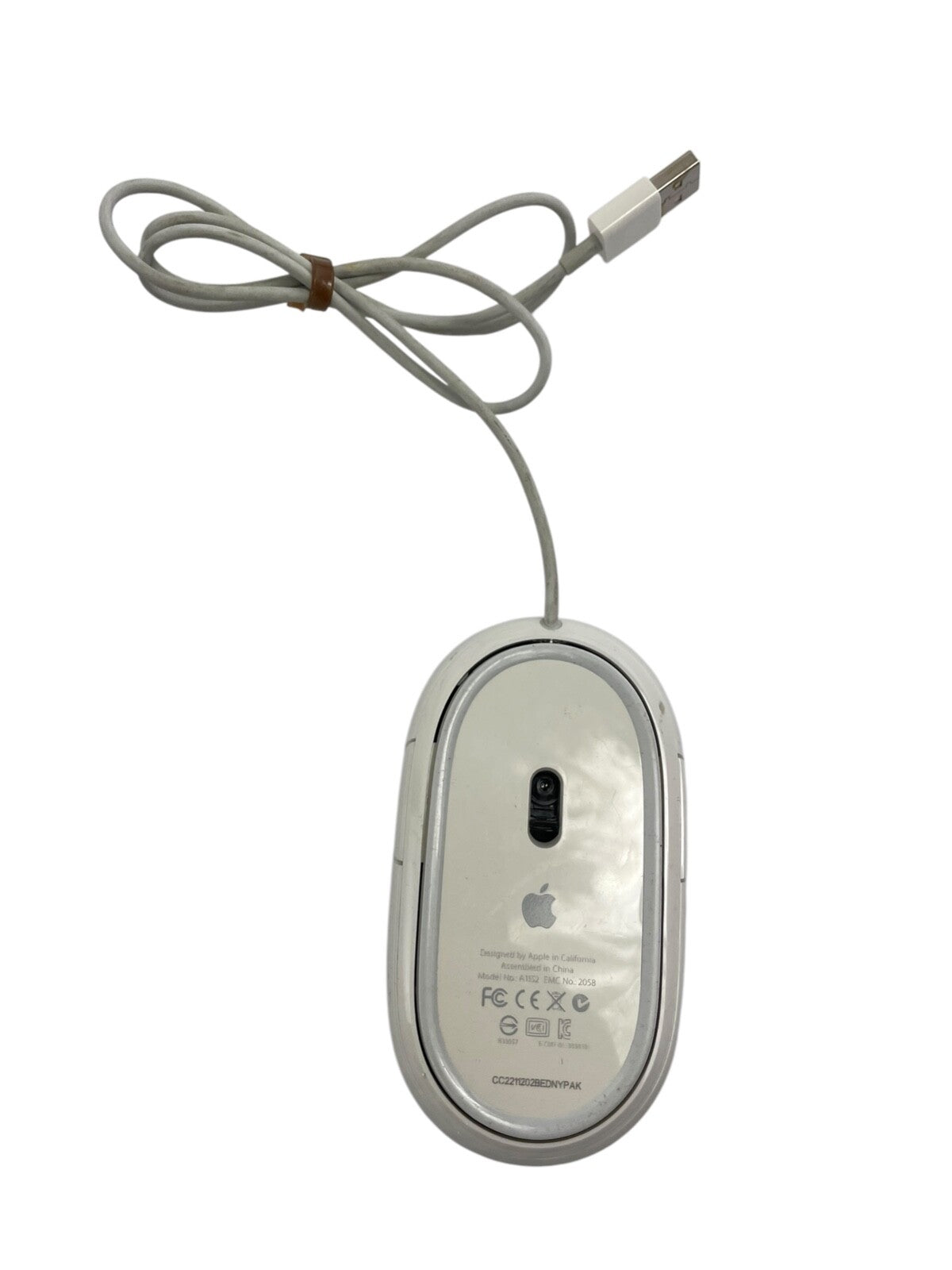 Classic Genuine OEM Apple USB Wired Optical Mouse Model A1152 White