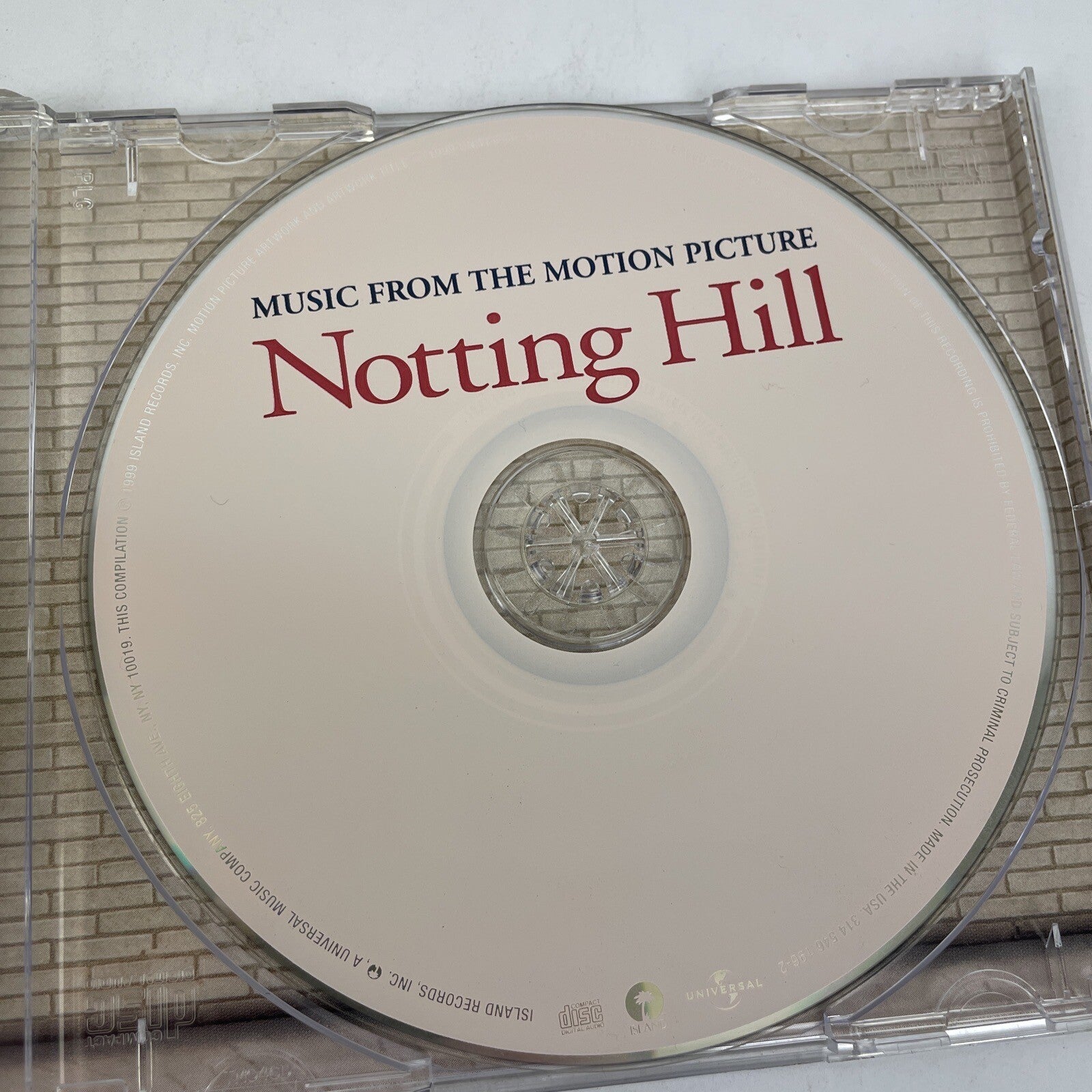 Notting Hill: Music From The Motion Picture Soundtrack (1999) Digital Audio CD