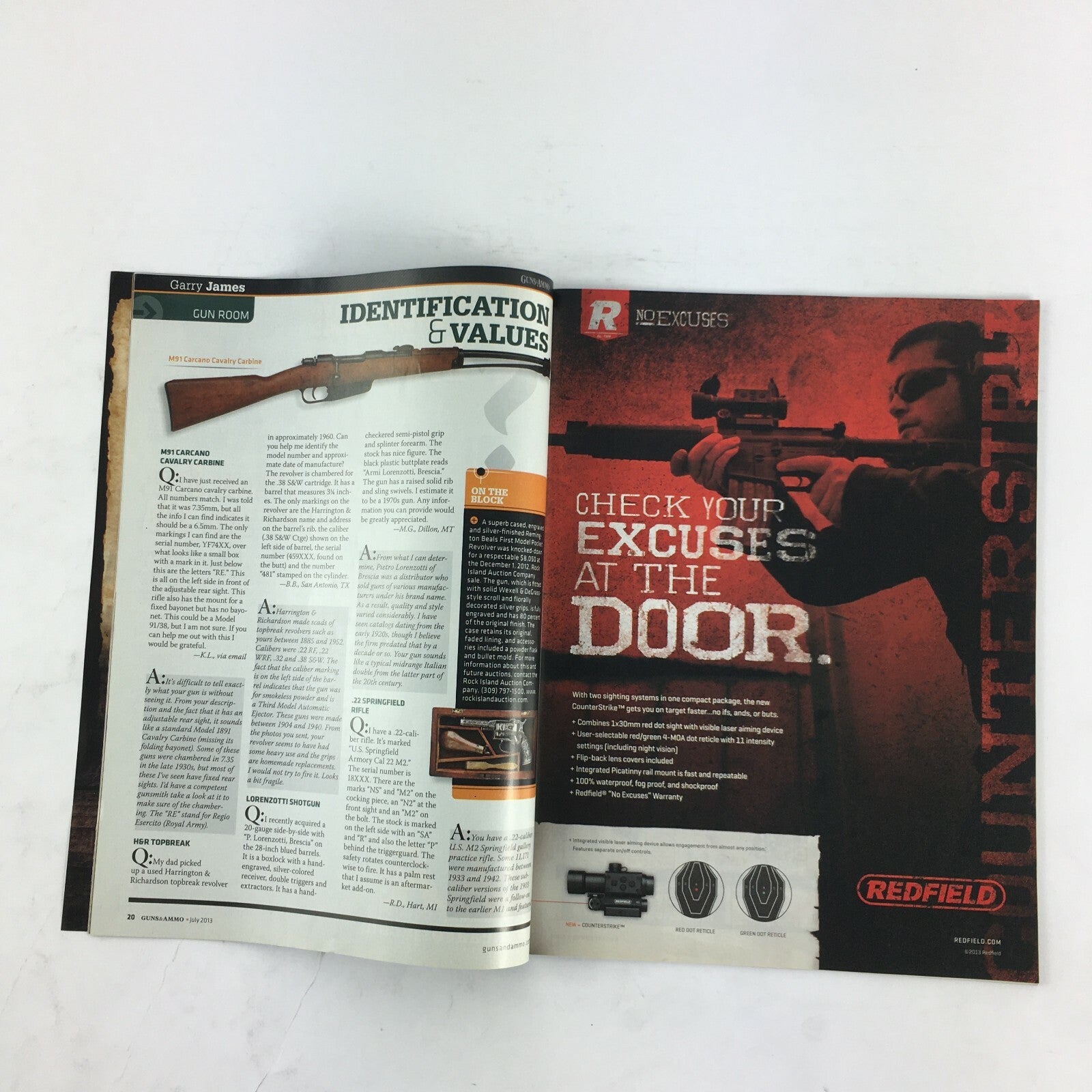July 2013 Guns & Ammo Magazine Springfields GarryJames SpanishHandgun ElmerKeith