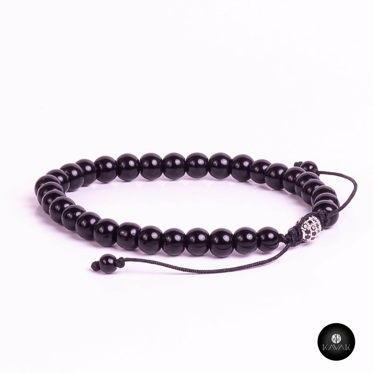 Kavak - Handmade Onyx Beads Adjustable Men's Bracelet