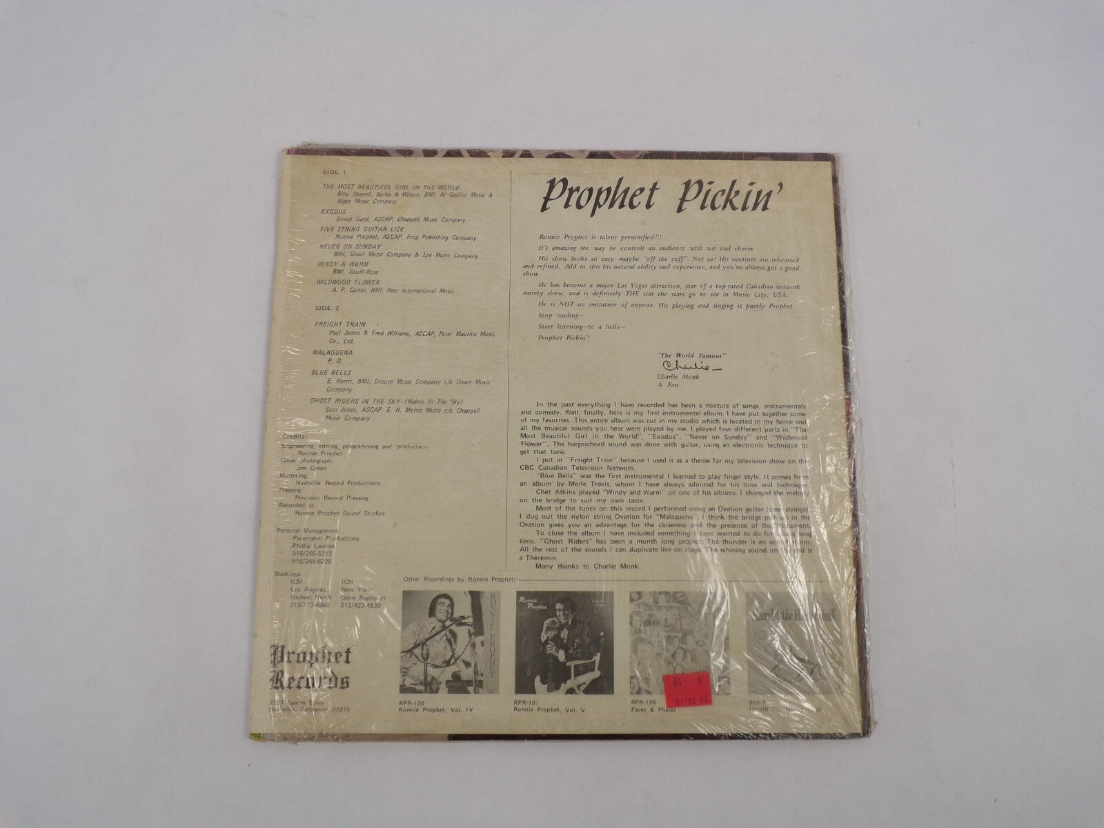 Prophet Pickin' The Most Beautiful Girl In The World Exodus Five String Guitar