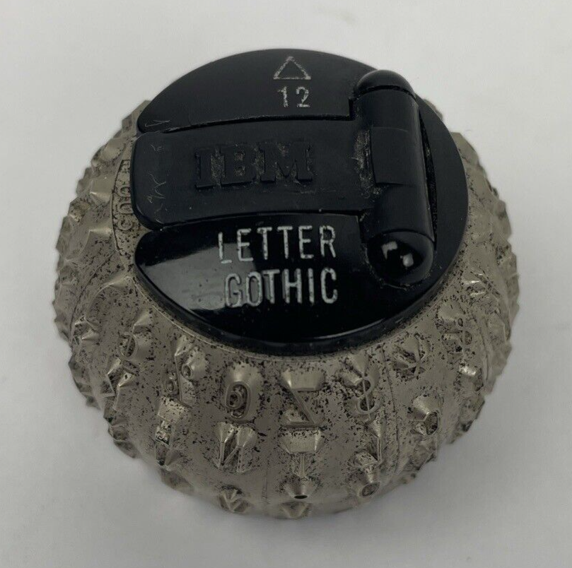 IBM Golf Ball Type Element 12 Pitch Letter Gothic For Selectric III Models