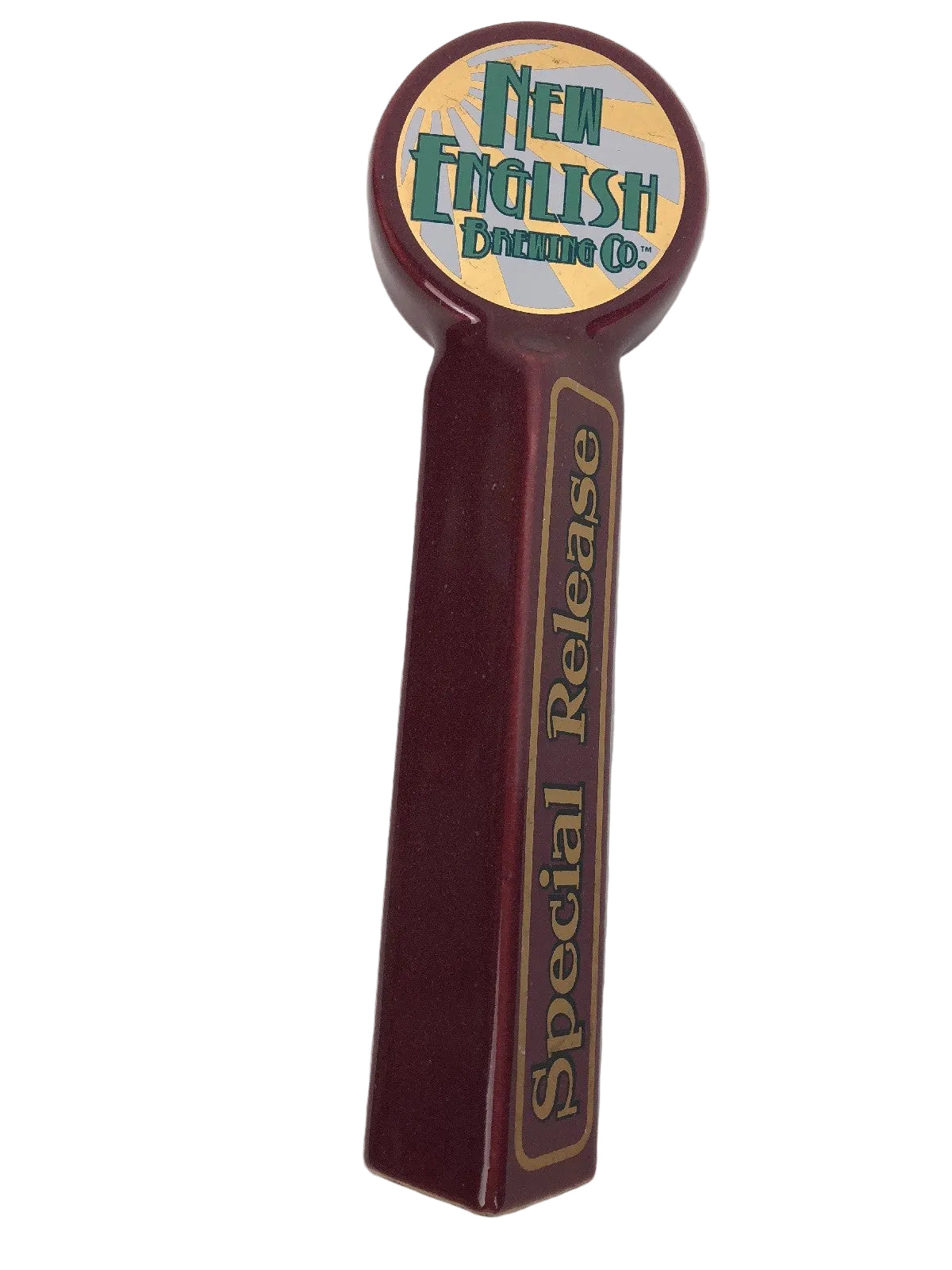 New English Brewing special release beer tap handle San Diego California
