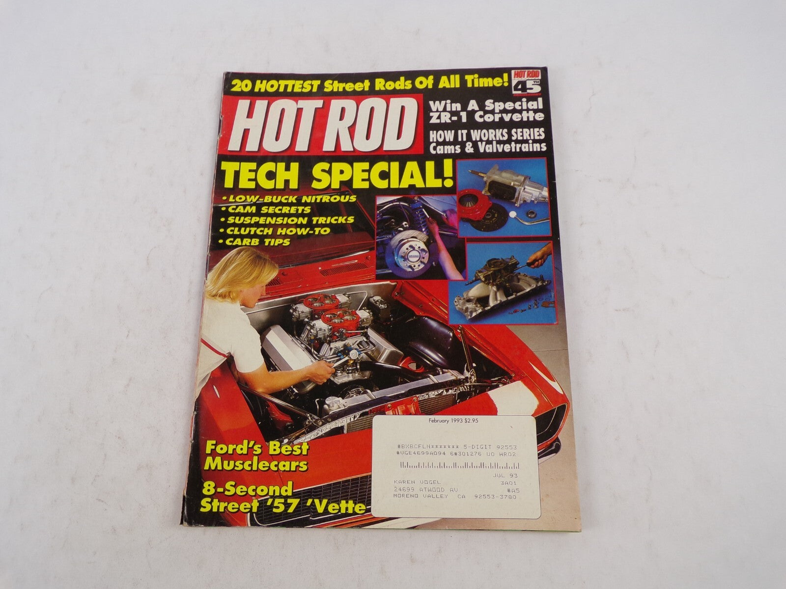 July 1993 Hot Rodding Magazine 20 Hottest Street Rods Of All Time! Tech Special