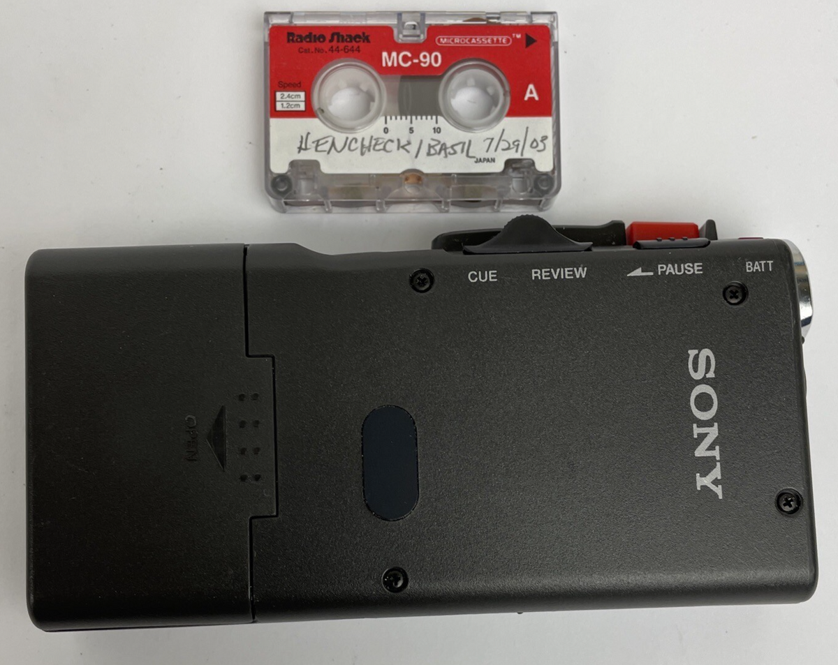 Sony M-430 Microcassette Handheld Tape Voice Recorder - Parts Or Repair