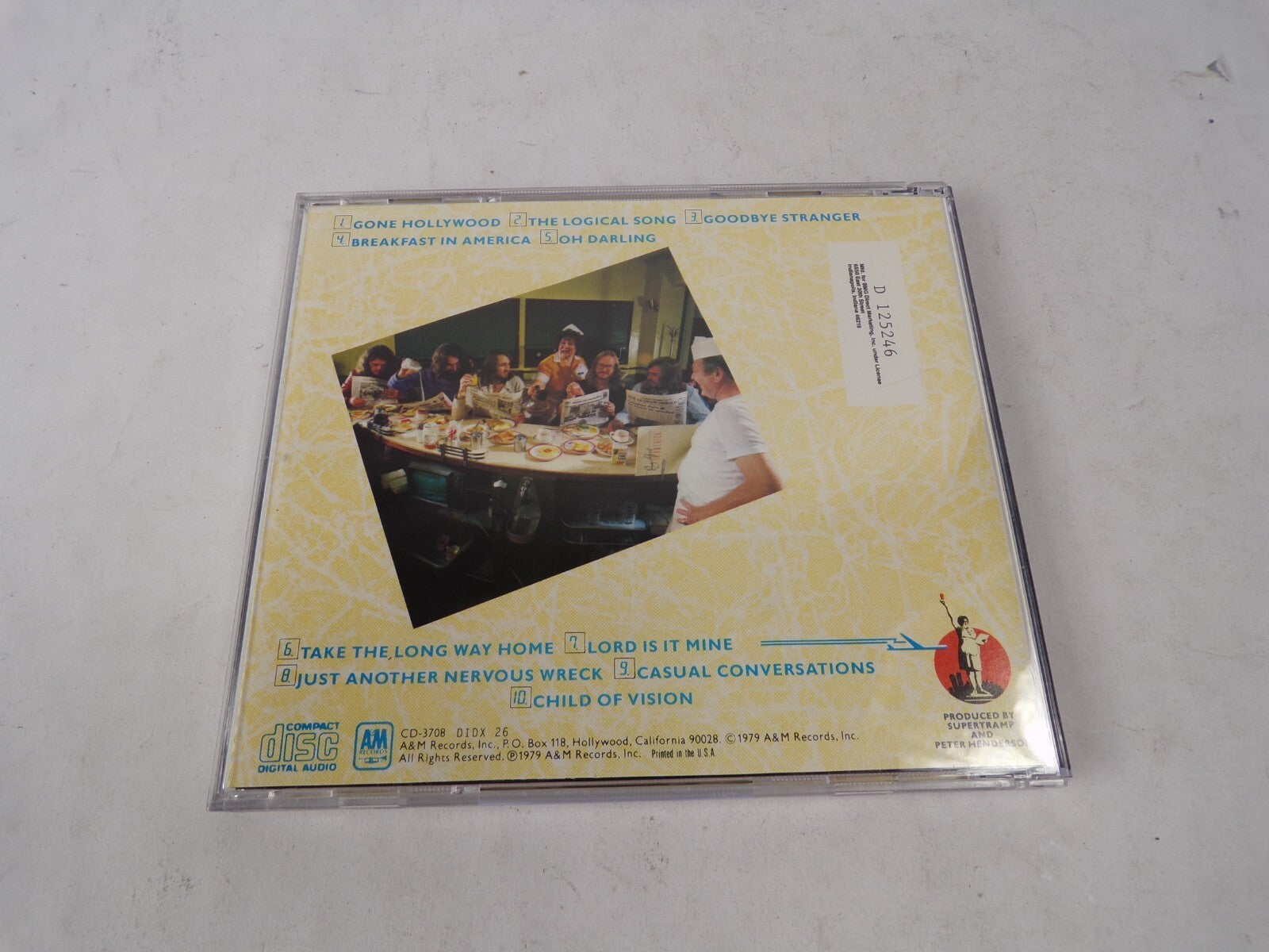 Supertramp Breakfast In America Gone Hollywood The Logical Song Goodbye CD#62
