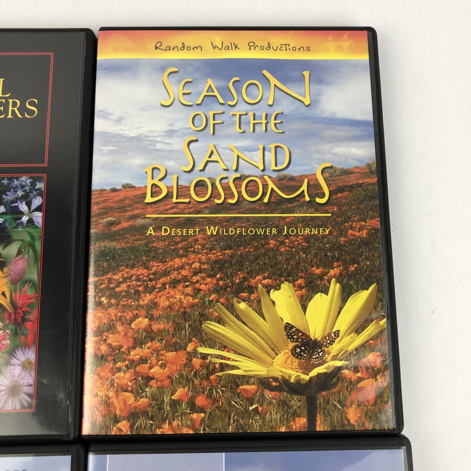 4 X Beautiful Flowers & Gardens Collection DVD Lot Sand Blossoms Wild Flowers
