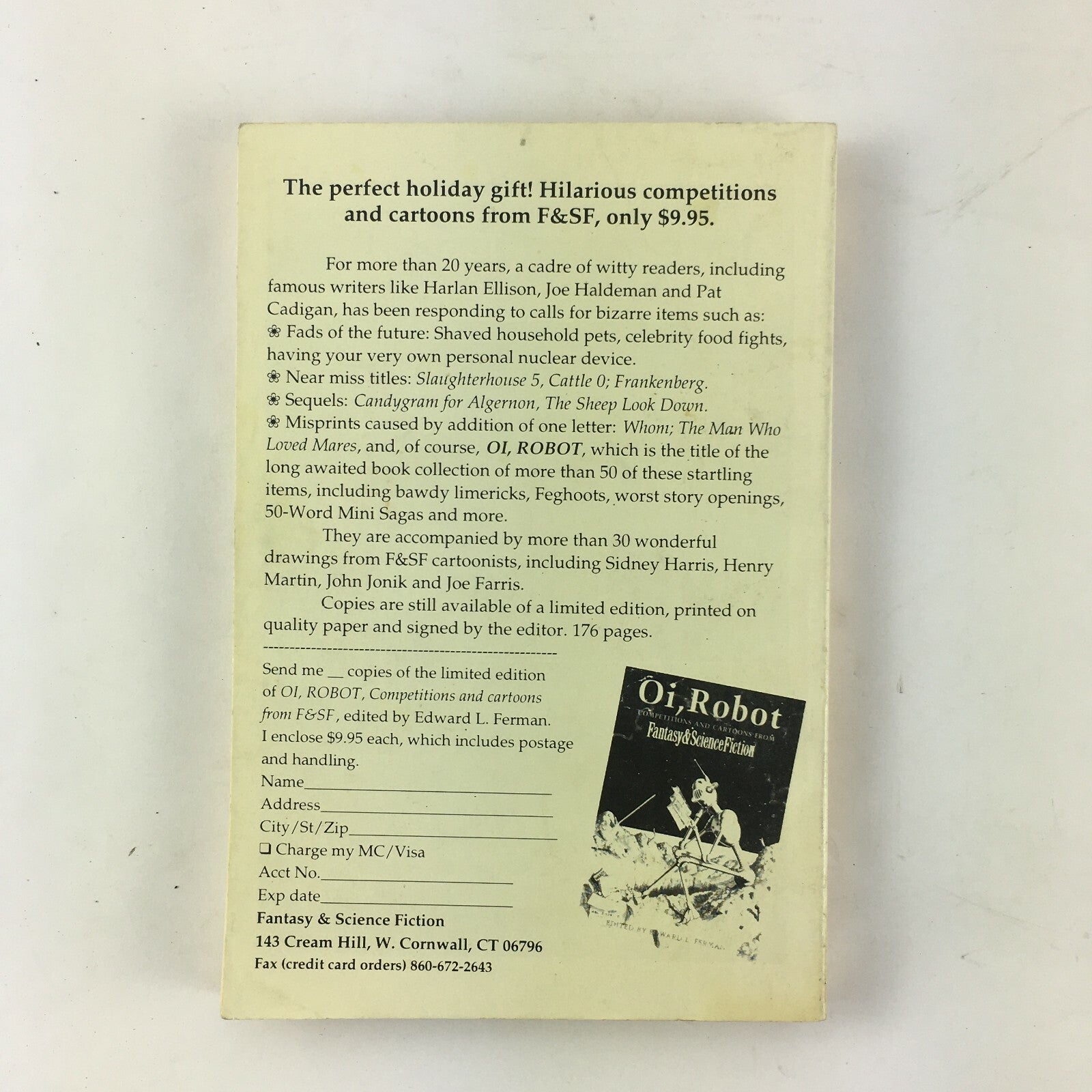 December Fantasy&Science Fiction Magazine The Actors Eleanor Arnason Michael