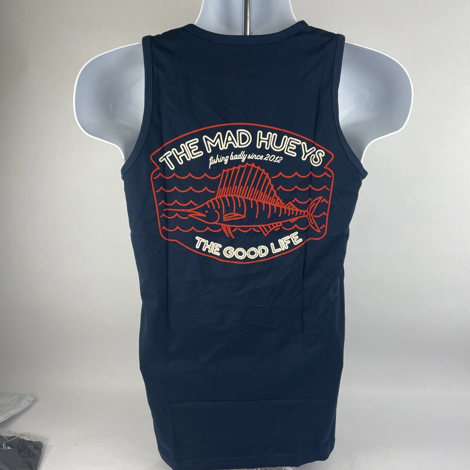 Lot of two new The Mad Hueys True Mates fishing tank tops in size small