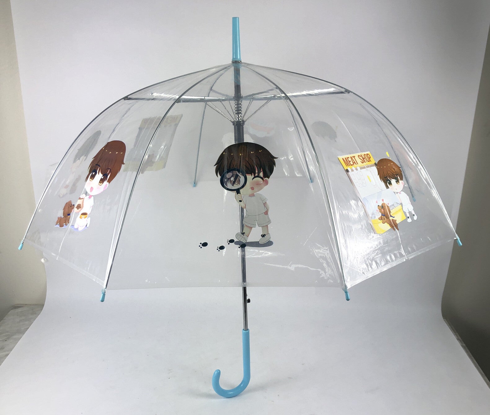 10 x Paint on Anime Japanimation Folding Umbrella Rain / shine Anime w Stickers