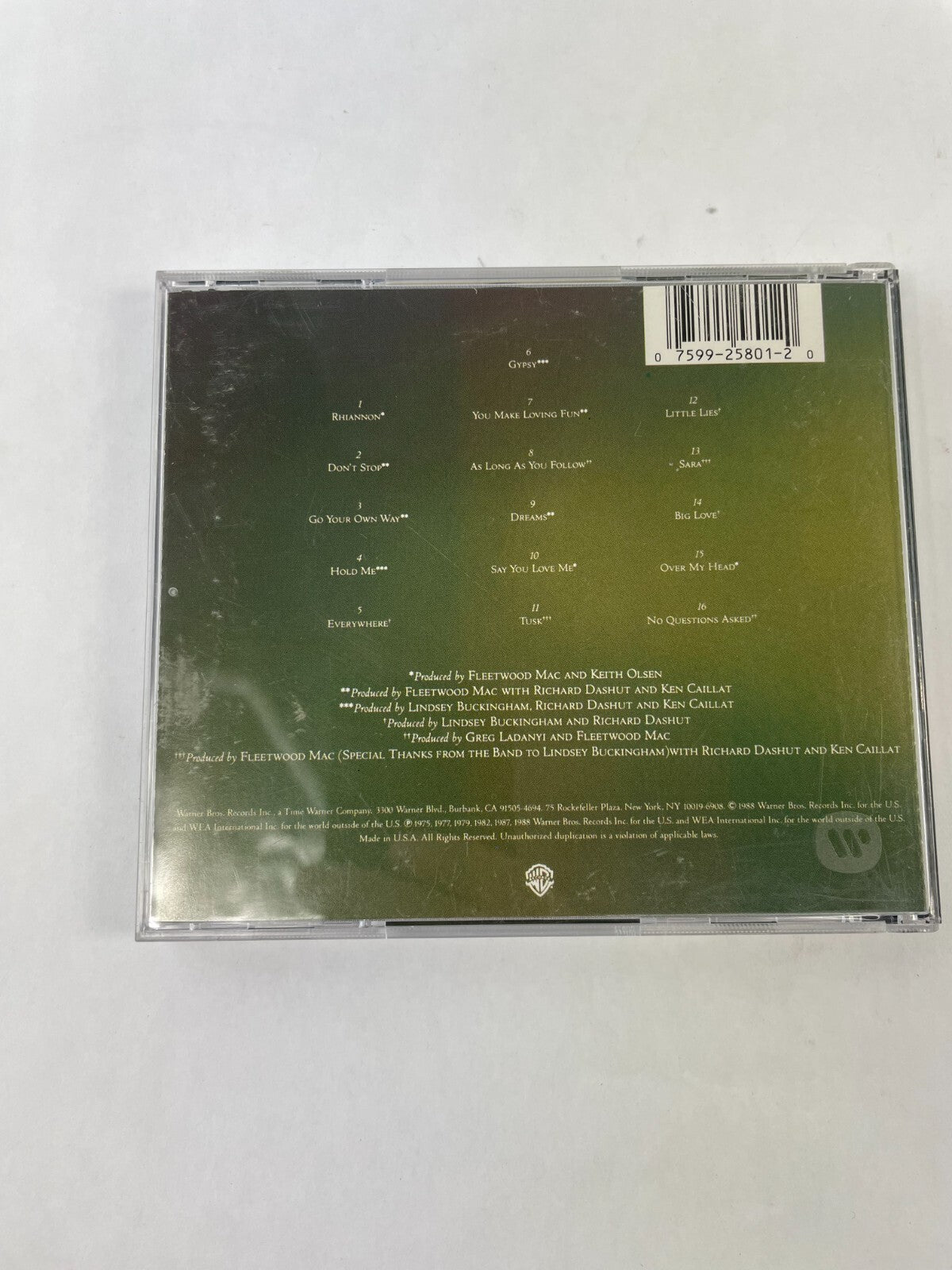 Fleetwood Mac Rhiannon Don't Stop Go Your Own Way Hold Me Everywhere Gypsy CD#73