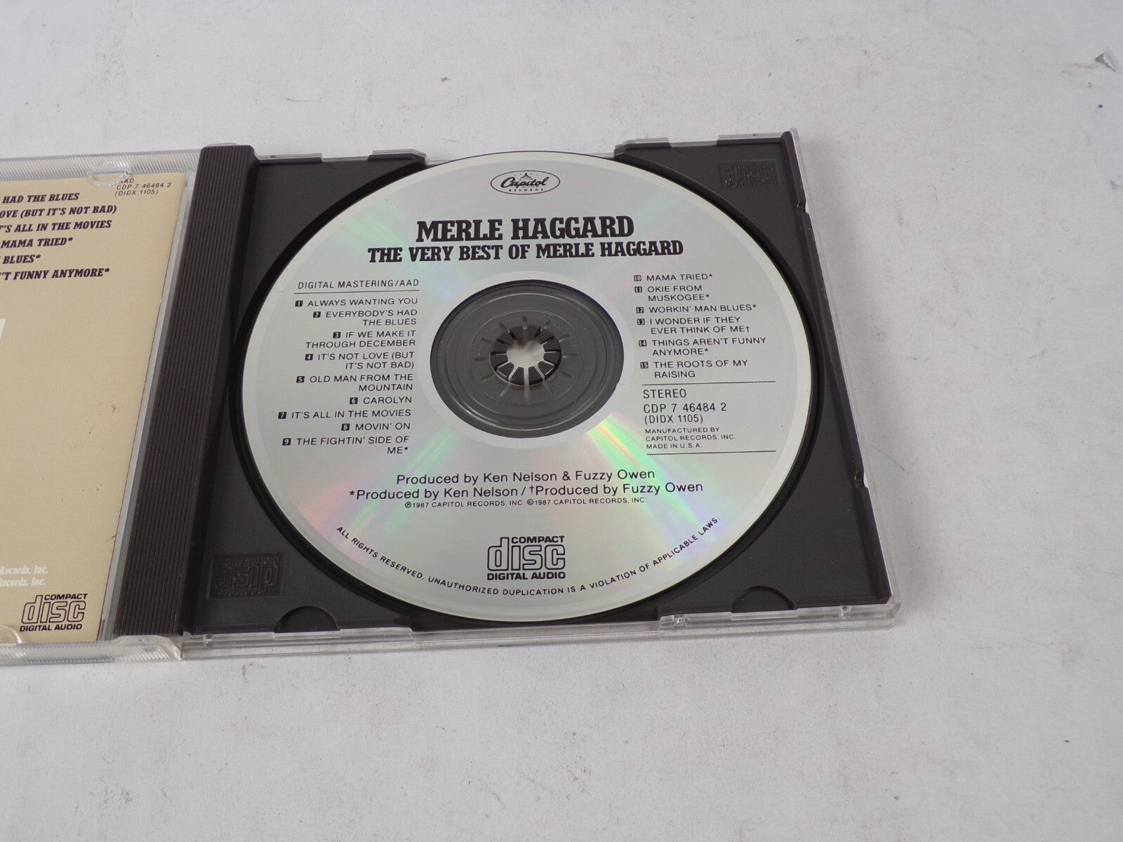 The Very Best Of Merle Haggard Always Wanting You Everybody's Had The CD#62