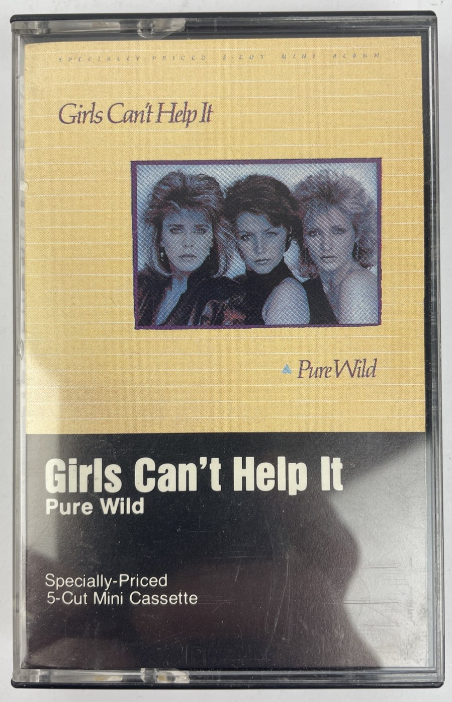 Girls Can't Help It - Pure Wild - 5-song mini - Audio Cassette Tape 1983 SIRE