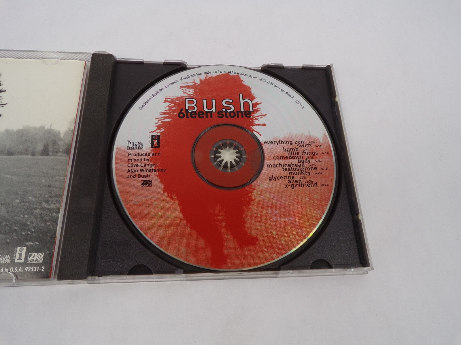 Bush Sixteen Stone Everything Zen Swim Bomb Little Things Comedown Body CD#63