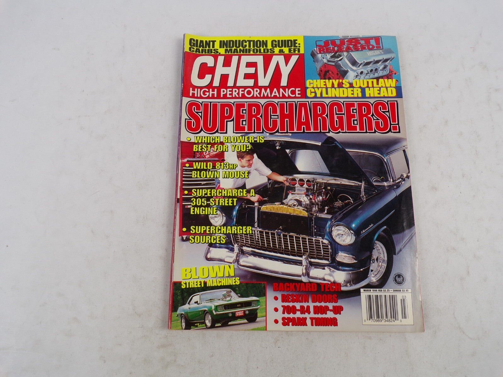 March 1996 Chevy High Performance Superchargers! Giant Induction Guide: Carbs