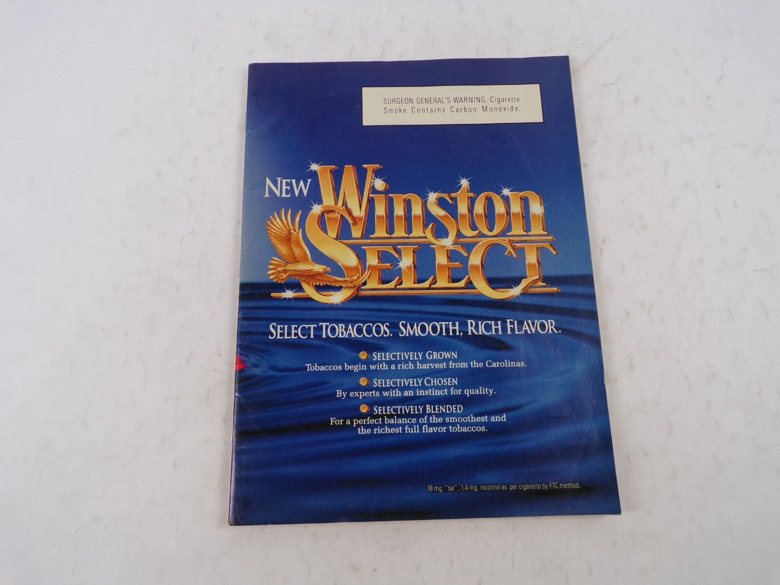 July 1987 Hot Rodding Magazine New Winston Select Select Tobaccos. Smooth,Rich