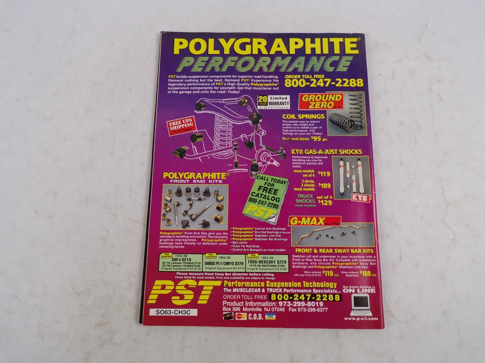 March 2001 Chevy High Performance Basic Body Working Free Pull-Out Poster Hot